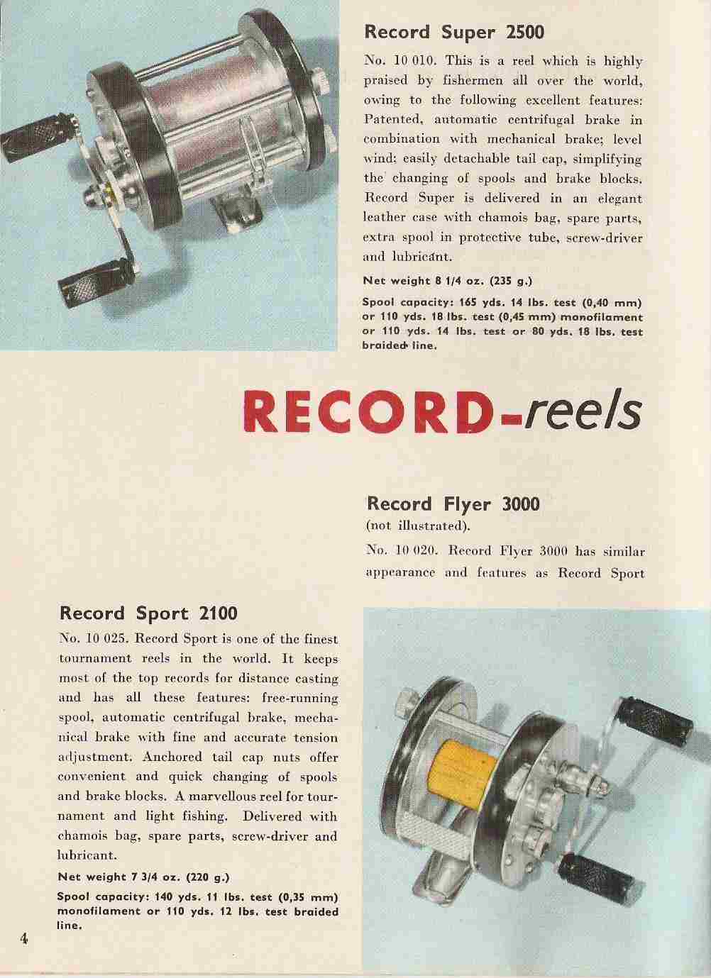 RECORD no.1600 AB URFABRIKEN SVANGSTA SWEDEN modell C old
